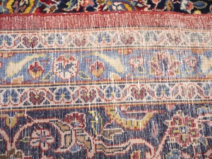 Semi Antique Red Traditional Red 10X16 Kashan Persian Rug