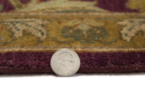 Burgundy Floral Classic 4X6 Agra Jaipur Oriental Rug
