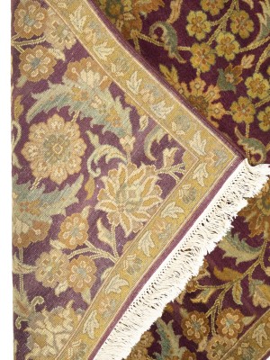 Burgundy Floral Classic 4X6 Agra Jaipur Oriental Rug