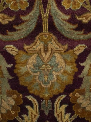Burgundy Floral Classic 4X6 Agra Jaipur Oriental Rug
