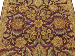 Burgundy Floral Classic 4X6 Agra Jaipur Oriental Rug