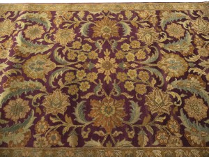 Burgundy Floral Classic 4X6 Agra Jaipur Oriental Rug