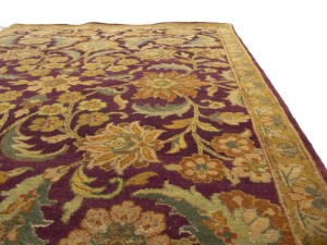 Burgundy Floral Classic 4X6 Agra Jaipur Oriental Rug