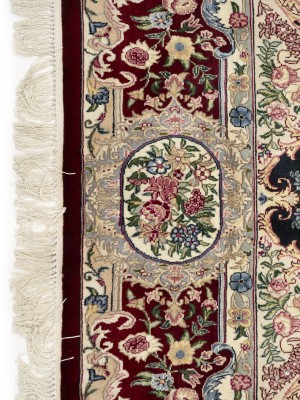 Charcoal Floral Classic 6X10 Royal Tabriz Oriental Rug