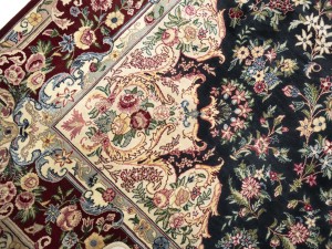 Charcoal Floral Classic 6X10 Royal Tabriz Oriental Rug