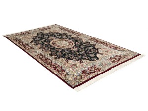 Charcoal Floral Classic 6X10 Royal Tabriz Oriental Rug