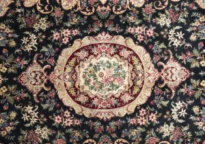 Charcoal Floral Classic 6X10 Royal Tabriz Oriental Rug