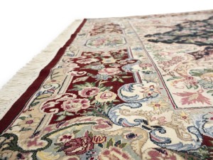 Charcoal Floral Classic 6X10 Royal Tabriz Oriental Rug