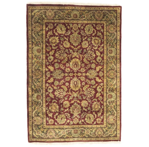 Red Floral Classic 4X6 Agra Jaipur Oriental Rug