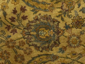 Golden Beige Floral Classic 3X13'5 Agra Jaipur Oriental Runner Rug