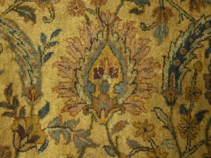 Golden Beige Floral Classic 3X13'5 Agra Jaipur Oriental Runner Rug