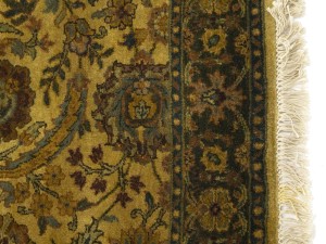 Golden Beige Floral Classic 3X13'5 Agra Jaipur Oriental Runner Rug