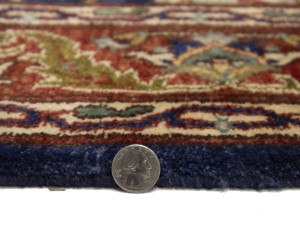Navy Blue Floral Classic 4X16 Agra Jaipur Oriental Runner Rug