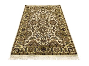 Cream Floral Classic 4X6 Agra Jaipur Oriental Rug