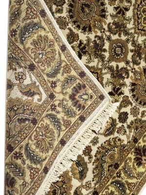 Cream Floral Classic 4X6 Agra Jaipur Oriental Rug