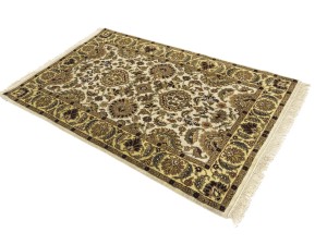 Cream Floral Classic 4X6 Agra Jaipur Oriental Rug