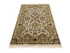 Cream Floral Classic 4X6 Agra Jaipur Oriental Rug
