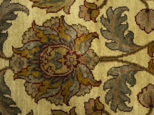 Golden Beige Floral Classic 4X6'5 Agra Jaipur Oriental Rug