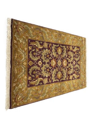 Purple Floral Classic 4X6 Agra Jaipur Oriental Rug