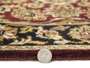 Maroon Red Floral Classic 2'6X18 Agra Jaipur Oriental Runner Rug