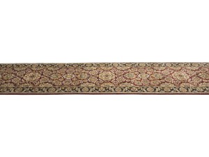 Maroon Red Floral Classic 2'6X18 Agra Jaipur Oriental Runner Rug