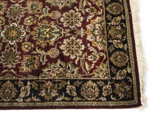 Maroon Red Floral Classic 2'6X18 Agra Jaipur Oriental Runner Rug