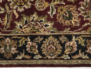 Maroon Red Floral Classic 2'6X18 Agra Jaipur Oriental Runner Rug
