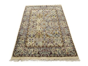 Cream Floral Classic 4X6 Agra Jaipur Oriental Rug