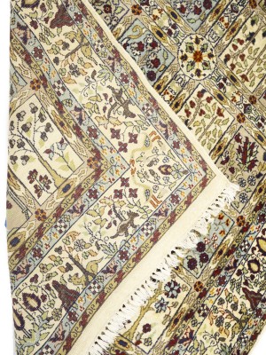 Cream Floral Classic 4X6 Agra Jaipur Oriental Rug
