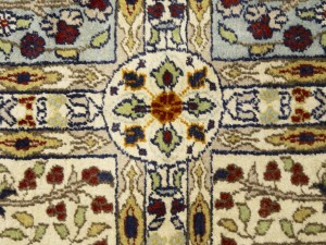 Cream Floral Classic 4X6 Agra Jaipur Oriental Rug