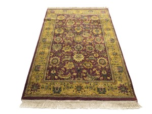 Purple Floral Classic 4X6 Agra Jaipur Oriental Rug