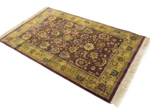 Purple Floral Classic 4X6 Agra Jaipur Oriental Rug