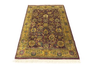 Purple Floral Classic 4X6 Agra Jaipur Oriental Rug
