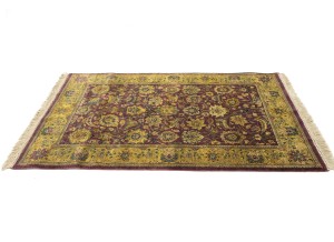 Purple Floral Classic 4X6 Agra Jaipur Oriental Rug