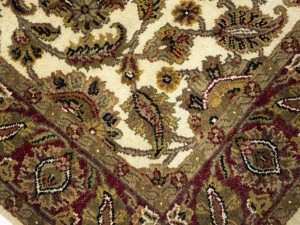 Cream Floral Classic 4'5X6'2 Agra Jaipur Oriental Rug