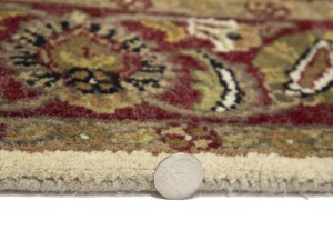 Cream Floral Classic 4'5X6'2 Agra Jaipur Oriental Rug