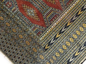 Vintage Rusty Red Tribal 4X6 Bokhara Pakistan Rug