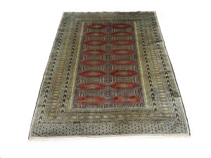 Vintage Rusty Red Tribal 4X6 Bokhara Pakistan Rug