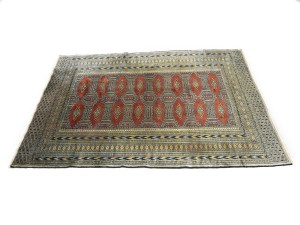 Vintage Rusty Red Tribal 4X6 Bokhara Pakistan Rug