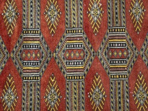 Vintage Rusty Red Tribal 4X6 Bokhara Pakistan Rug