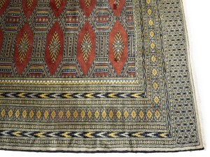 Vintage Rusty Red Tribal 4X6 Bokhara Pakistan Rug