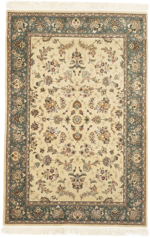 Cream Floral Chinese Style 4X6 Modern Oriental Rug