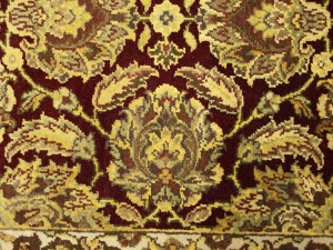 Maroon Red Floral Classic 3X12 Agra Jaipur Oriental Runner Rug