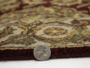 Maroon Red Floral Classic 3X12 Agra Jaipur Oriental Runner Rug