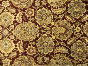 Maroon Red Floral Classic 3X12 Agra Jaipur Oriental Runner Rug