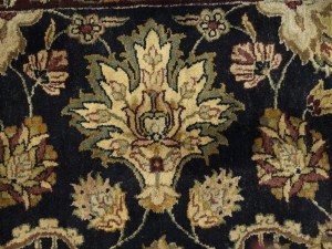Charcoal Floral Classic 2'6X15'6 Agra Jaipur Oriental Runner Rug