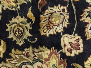 Charcoal Floral Classic 2'6X15'6 Agra Jaipur Oriental Runner Rug