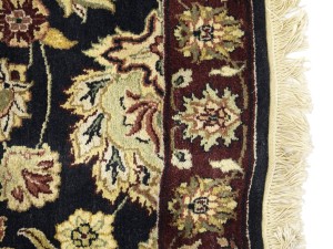 Charcoal Floral Classic 2'6X15'6 Agra Jaipur Oriental Runner Rug