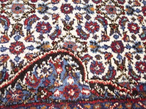 Vintage Cream Floral Classic 9X12 Mood Persian Rug