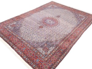 Vintage Cream Floral Classic 9X12 Mood Persian Rug